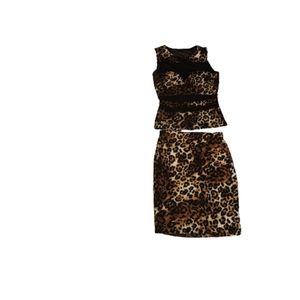 Flamingo two piece women dress